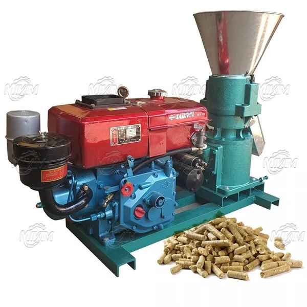 Diesel-driven BH-300 pellet mill Diesel-driven BH-300 mill on a remote cattle ranch
